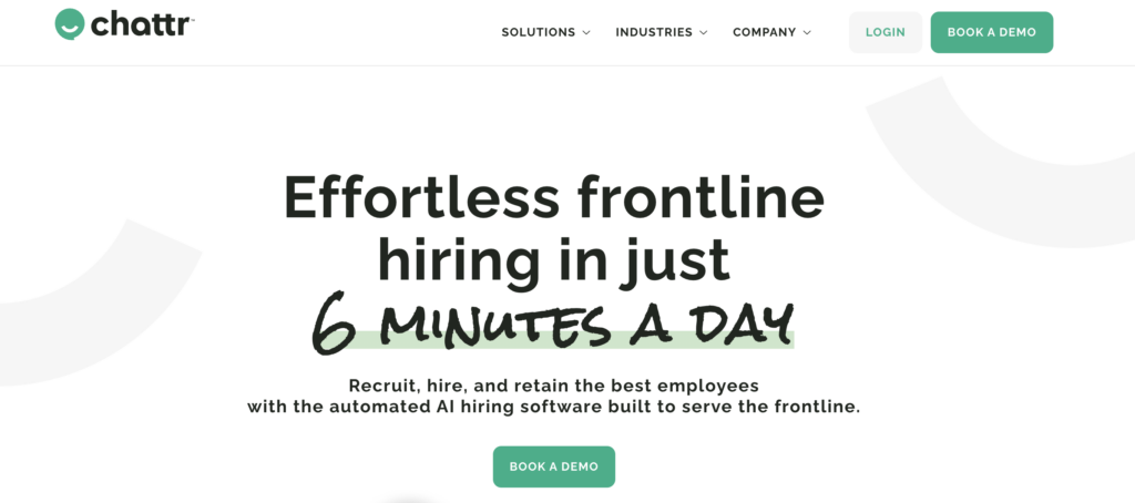 Chattr, frontline hiring software